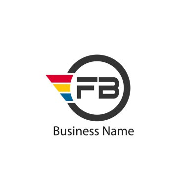 İlk Harf FB Logo Şablonu Tasarımı