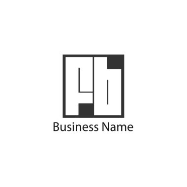 İlk Harf FB Logo Şablonu Tasarımı