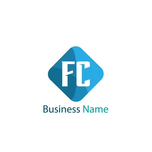 Eerste Brief Logo Template Ontwerp — Stockvector