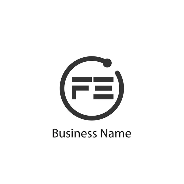 初始字母Fe标志模板设计 — 图库矢量图片