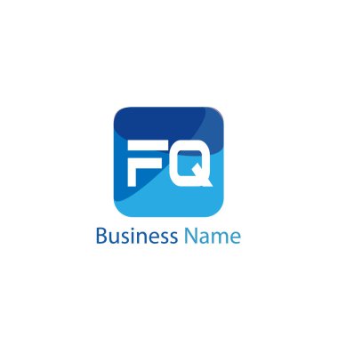 İlk harf Fq Logo tasarım şablonu
