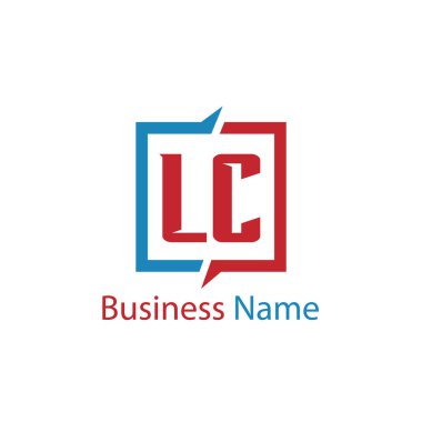 İlk harfleri Lc Logo tasarım şablonu