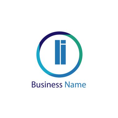 İlk harf Li Logo tasarım şablonu