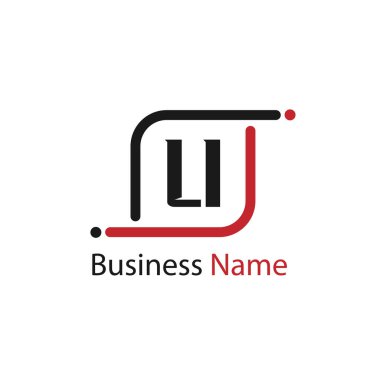 İlk harf Li Logo tasarım şablonu