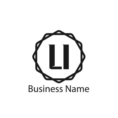 İlk harf Li Logo tasarım şablonu