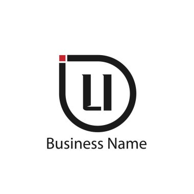 İlk harf Li Logo tasarım şablonu