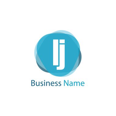 İlk harf Lj Logo tasarım şablonu