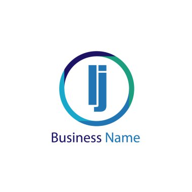 İlk harf Lj Logo tasarım şablonu