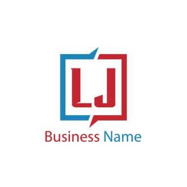 İlk harf Lj Logo tasarım şablonu