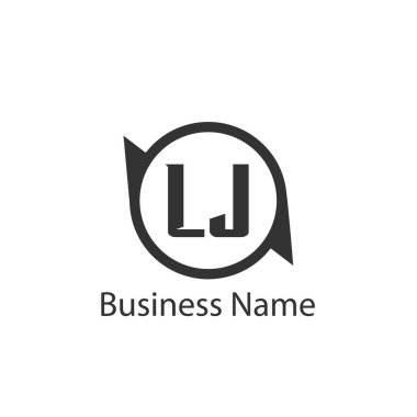 İlk harf Lj Logo tasarım şablonu