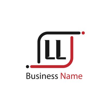 Başlangıç Harfi LL Logo Şablonu Tasarımı