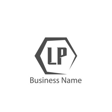Initial Letter LP Logo Template Design clipart