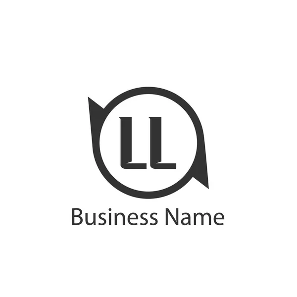 初始字母Ll标志模板设计 — 图库矢量图片