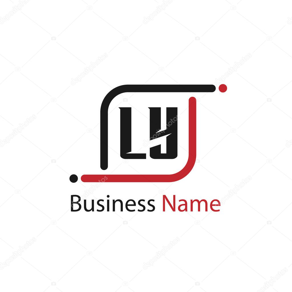 Initial Letter LY Logo Template Design