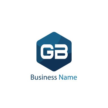 İlk harf Gb Logo tasarım şablonu