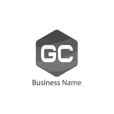 İlk harf Gc Logo tasarım şablonu