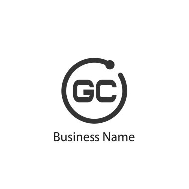 İlk harf Gc Logo tasarım şablonu