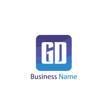 İlk harf Gd Logo tasarım şablonu