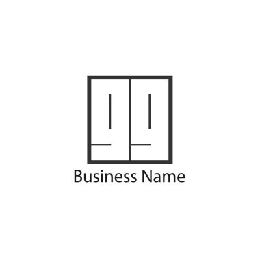 İlk harf Gg Logo tasarım şablonu