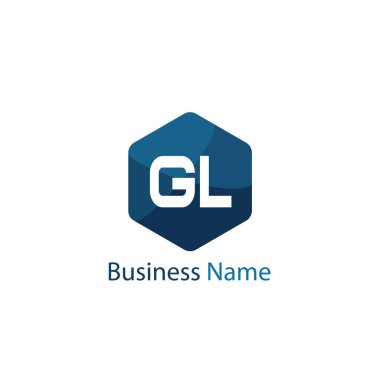 İlk Harf GL Logo Şablon Tasarımı