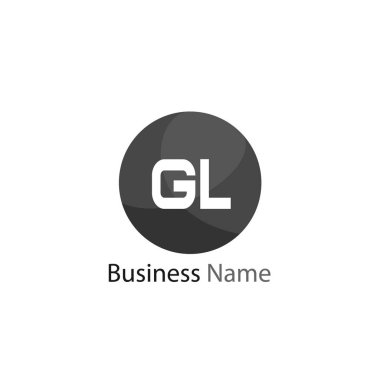 İlk Harf GL Logo Şablon Tasarımı