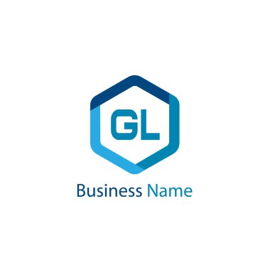 İlk Harf GL Logo Şablon Tasarımı