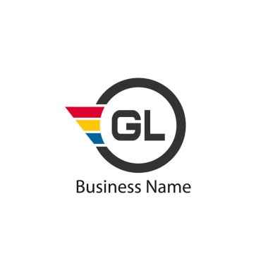 İlk Harf GL Logo Şablon Tasarımı