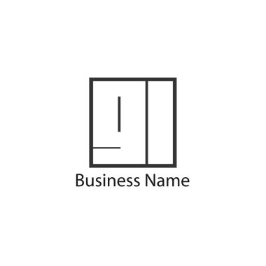 İlk Harf GL Logo Şablon Tasarımı