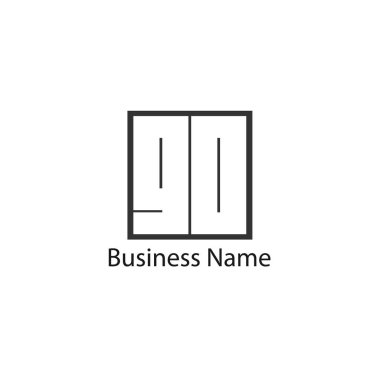 İlk mektup git Logo tasarım şablonu