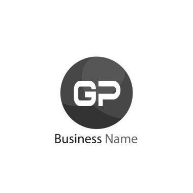 İlk Harf GP Logo Şablonu Tasarımı