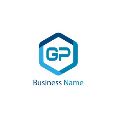 İlk Harf GP Logo Şablonu Tasarımı