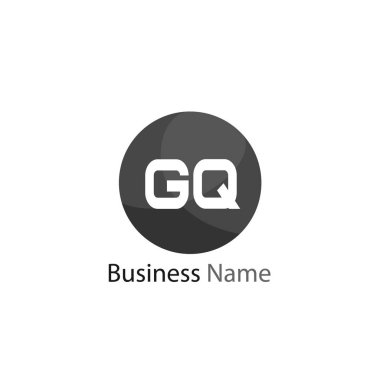 İlk harf Gq Logo tasarım şablonu