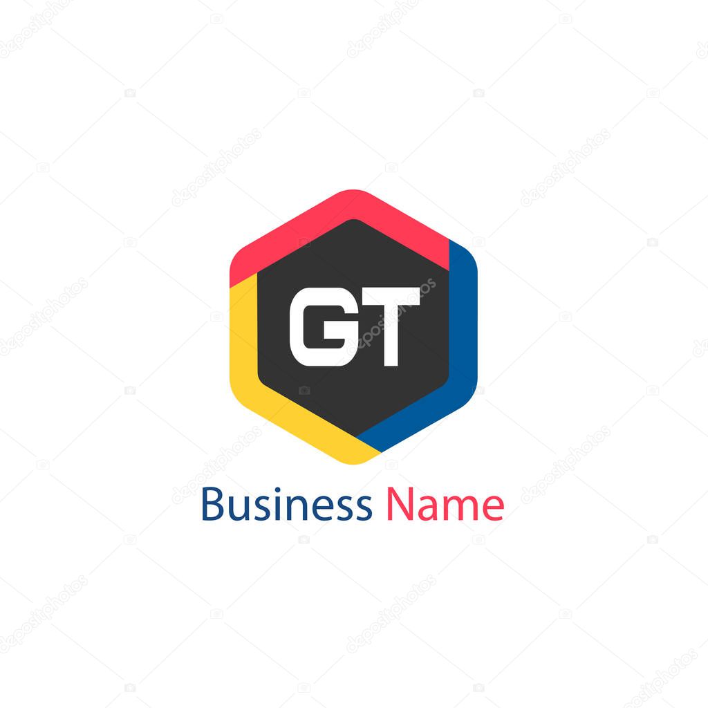 Initial Letter GT Logo Template Design