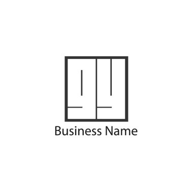 İlk harf Gy Logo tasarım şablonu