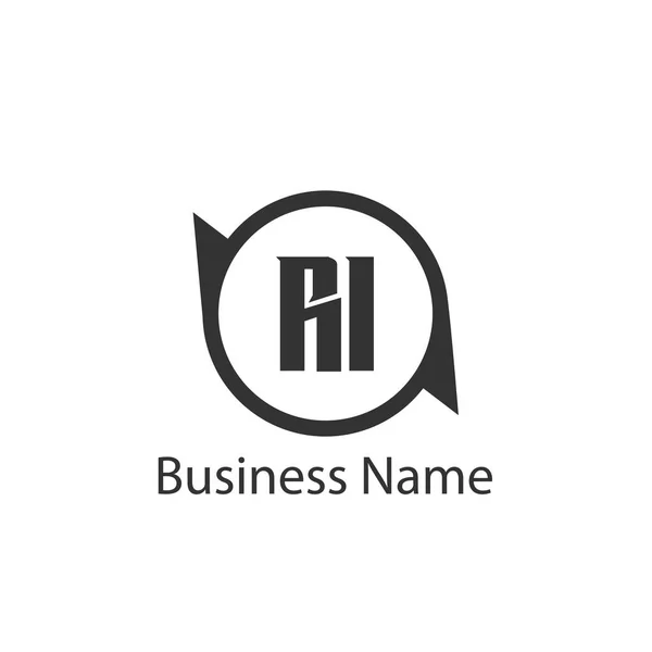 Początkowe Letter Logo Szablon Projektu — Wektor stockowy