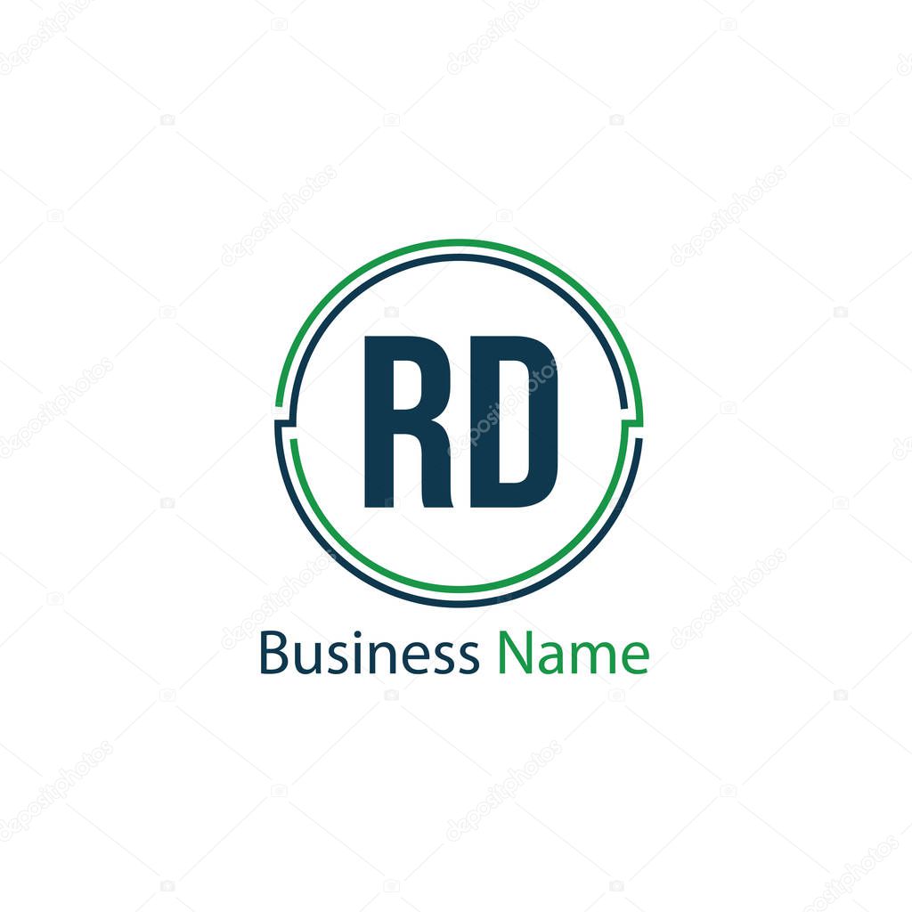 Initial Letter RD Logo Template Design