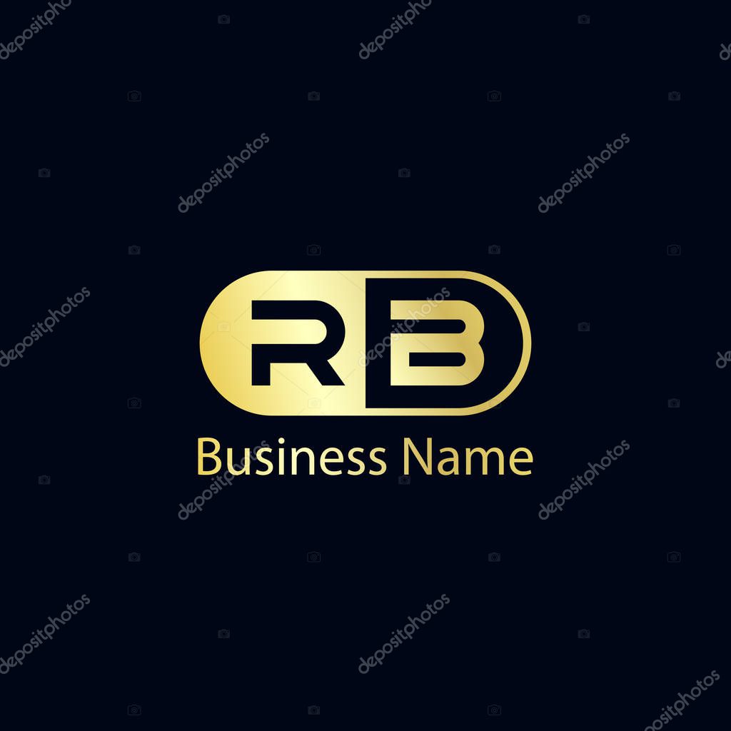 Initial Letter RB Logo Template Design