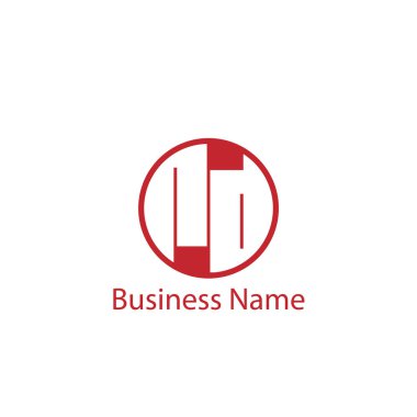 İlk mektup Rd Logo tasarım şablonu