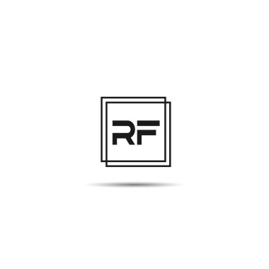 İlk Harf RF Logo Şablonu Tasarımı