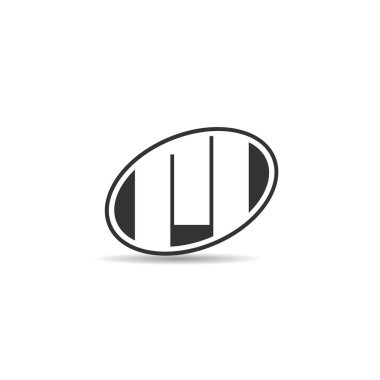 İlk harf Rl Logo tasarım şablonu