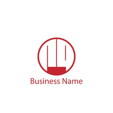 İlk harf Rq Logo tasarım şablonu