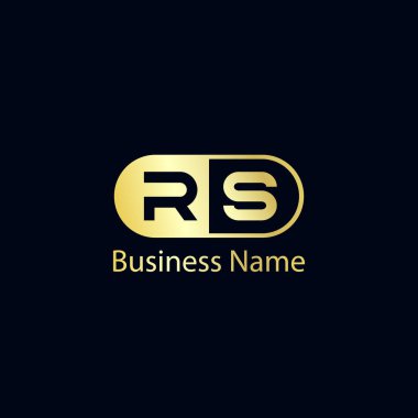 İlk harf Rs Logo tasarım şablonu