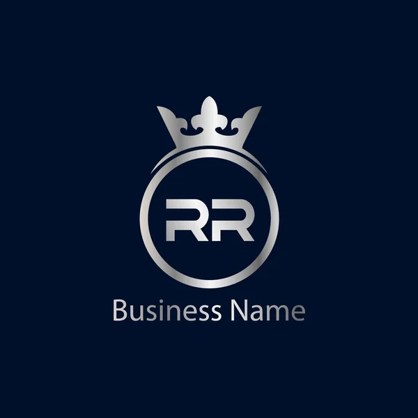 İlk harfleri Rr Logo tasarım şablonu