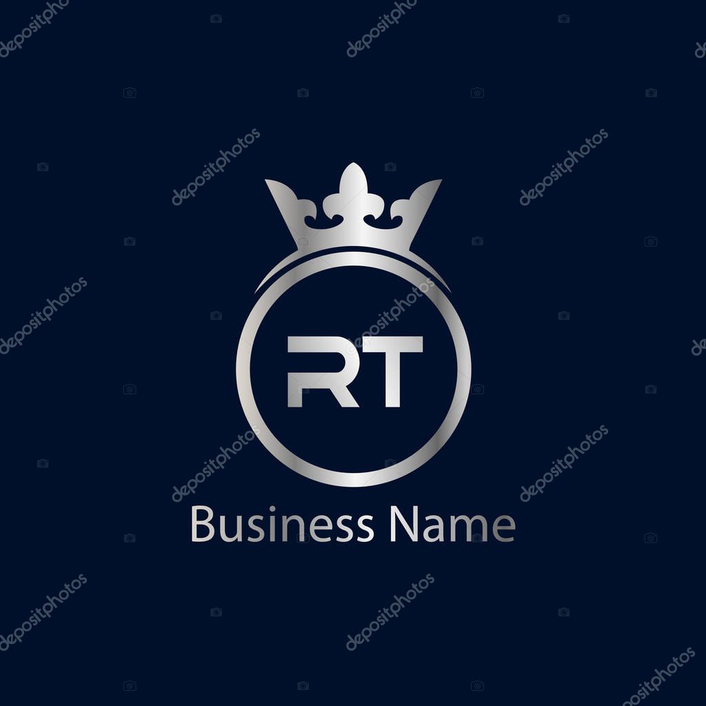 Initial Letter RT Logo Template Design