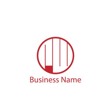 İlk harf Rw Logo tasarım şablonu