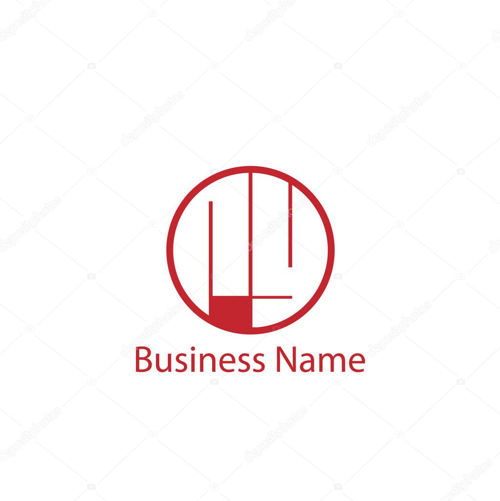 Initial Letter RY Logo Template Design