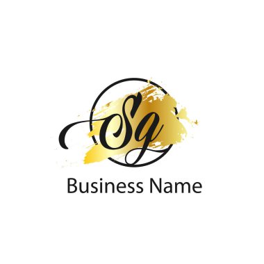 Başlangıç Harfi SG Logo Şablonu Tasarımı