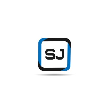 İlk Harf SJ Logo Şablonu Tasarımı