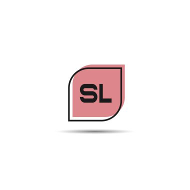 İlk harf Sl Logo tasarım şablonu