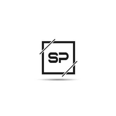 İlk Harf SP Logo Şablonu Tasarımı